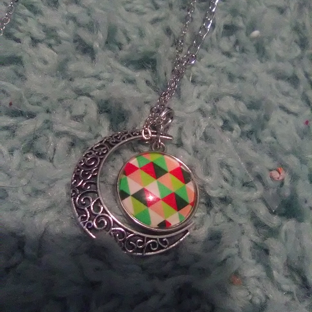 6 set handmade moon pendant necklaces